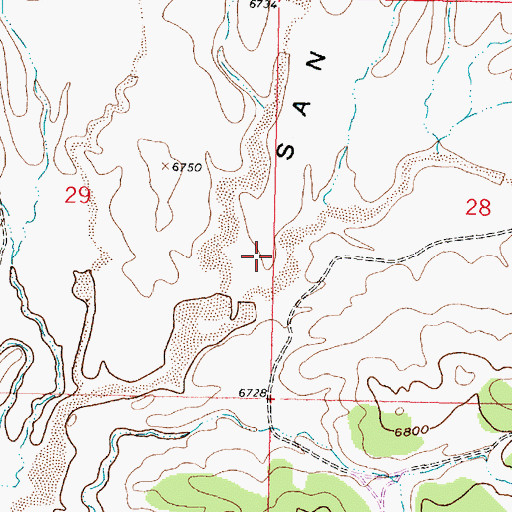 Topographic Map of San Isidro Valley, NM
