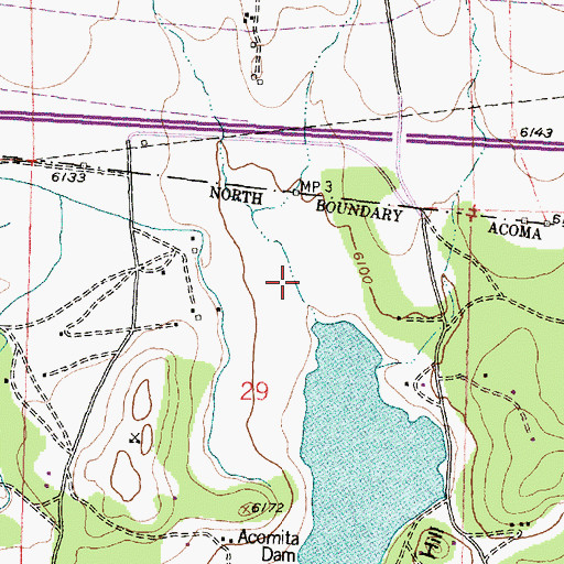 Topographic Map of San Jose Canyon, NM