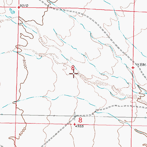 Topographic Map of San Juan Canyon, NM