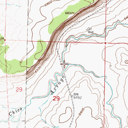 Topographic Map of San Miguel Creek, NM