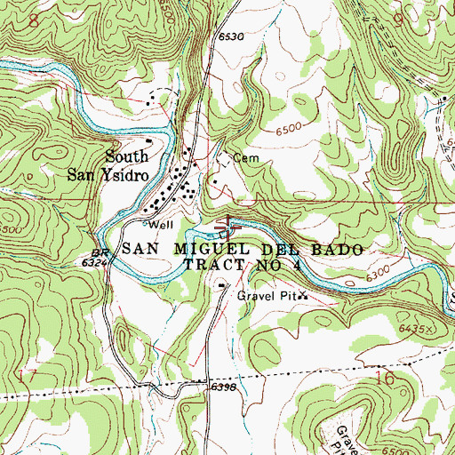 Topographic Map of San Miguel Del Bado Tract Number 4, NM