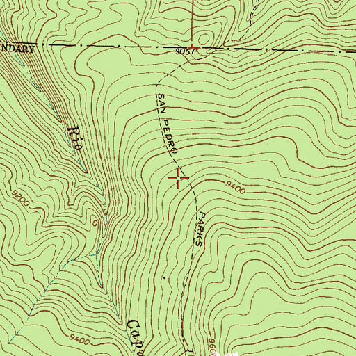 Topographic Map of San Pedro Parks Trail, NM
