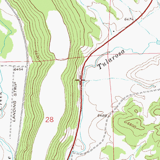 Topographic Map of Sand Canyon, NM