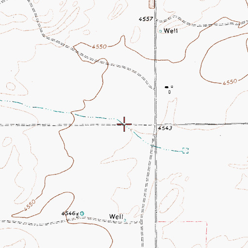 Topographic Map of Sand Draw, TX