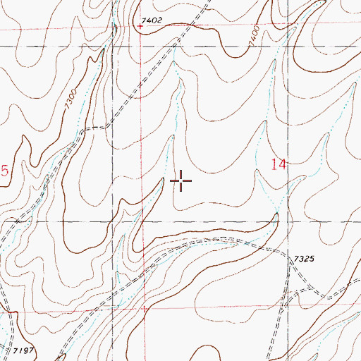 Topographic Map of Sand Flats, NM