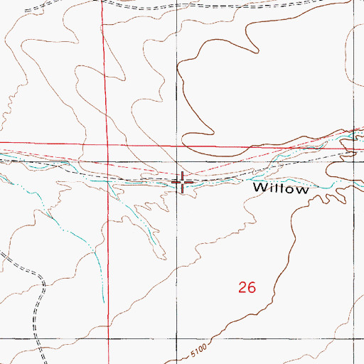 Topographic Map of Chaves Draw, NM