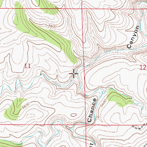 Topographic Map of Sandrock Canyon, NM