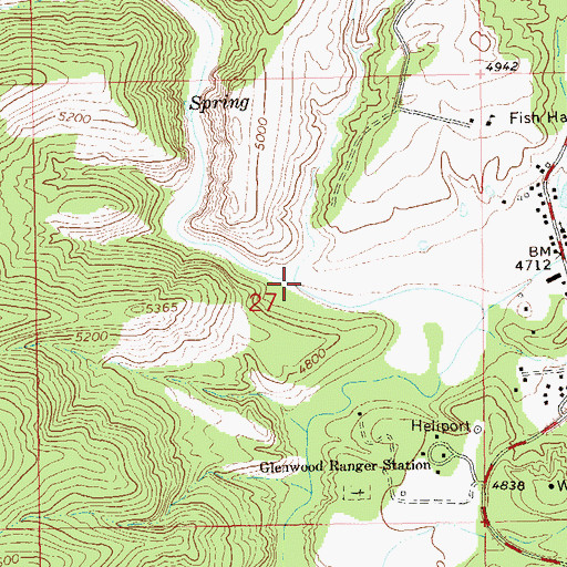 Topographic Map of Sandy Wash, NM