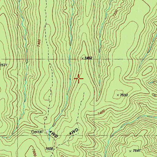 Topographic Map of Sapillo Trail, NM