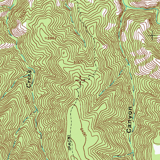 Topographic Map of Sapillo Trail, NM