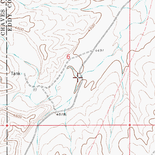 Topographic Map of Sargent Canyon, NM