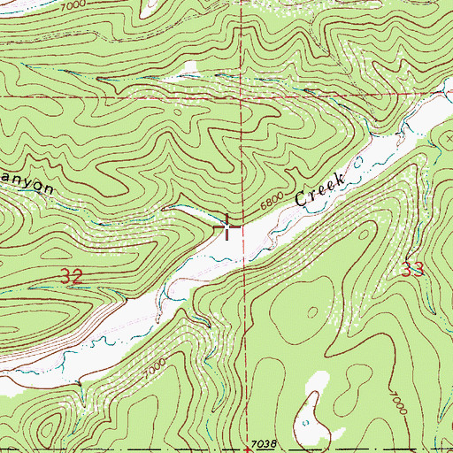 Topographic Map of Sawmill Canyon, NM