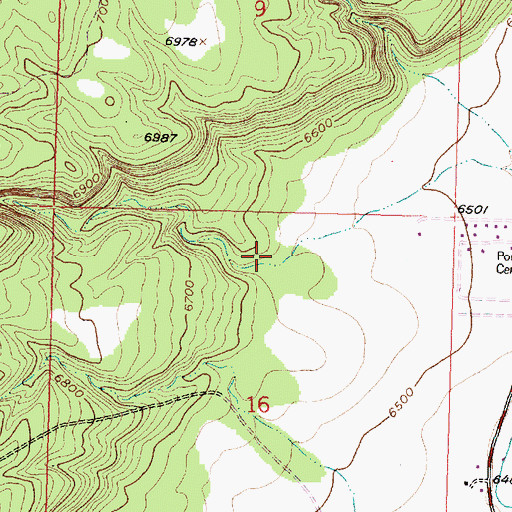 Topographic Map of Sawmill Canyon, NM