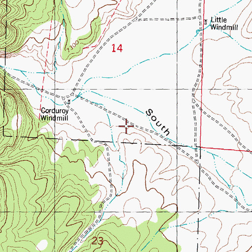 Topographic Map of Sawmill Canyon, NM