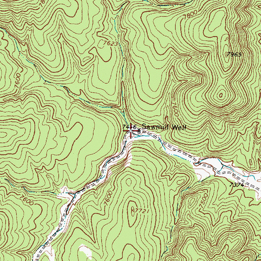 Topographic Map of Sawmill Well, NM