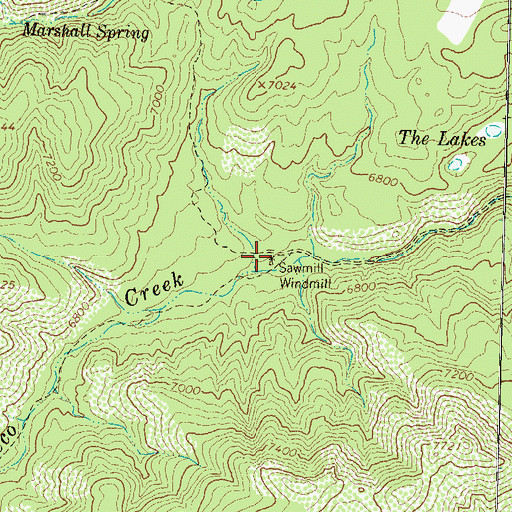 Topographic Map of Sawmill Windmill, NM
