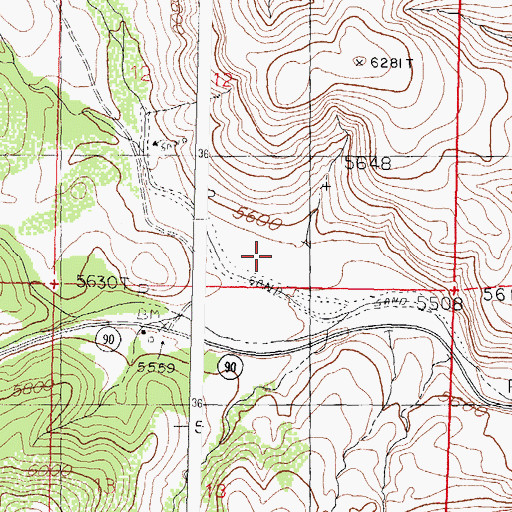 Topographic Map of Sawpit Canyon, NM