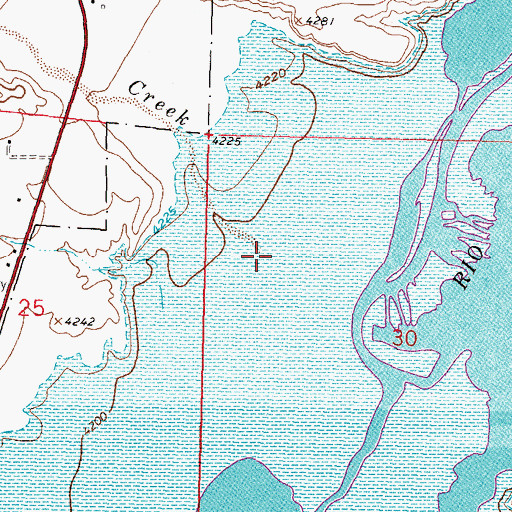 Topographic Map of Seco Creek, NM