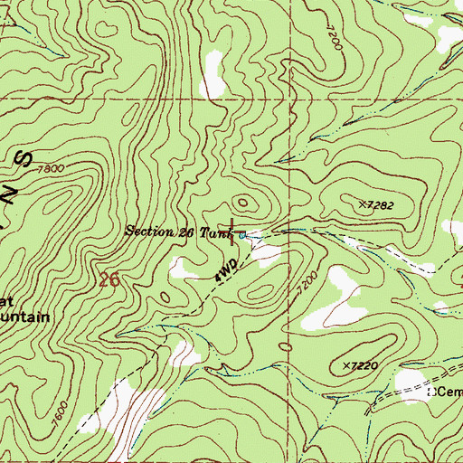 Topographic Map of Section Twenty-six Tank, NM