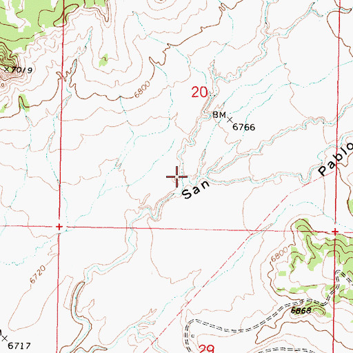 Topographic Map of Seorito Canyon, NM
