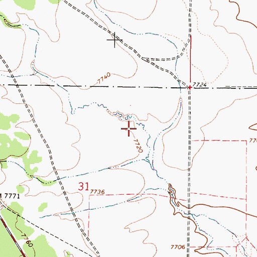 Topographic Map of Servilleta Canyon, NM
