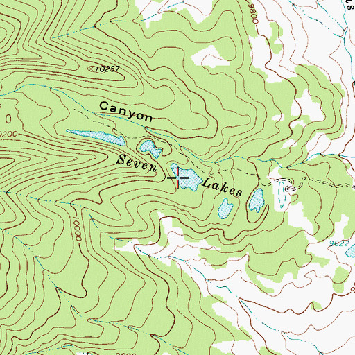 Topographic Map of Seven Lakes, NM