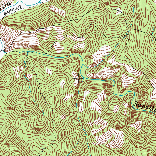 Topographic Map of Sheep Corral Canyon, NM