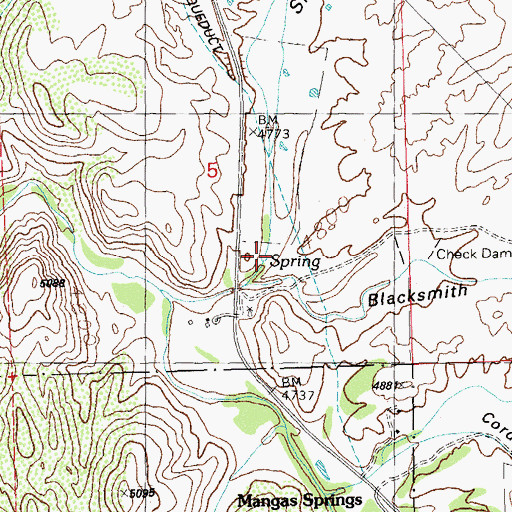 Topographic Map of Sheep Corral Draw, NM