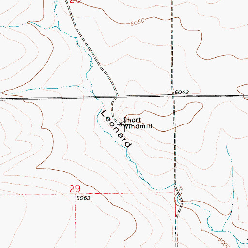 Topographic Map of Short Windmill, NM