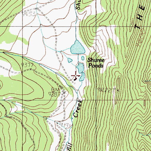 Topographic Map of Shuree Lodge, NM