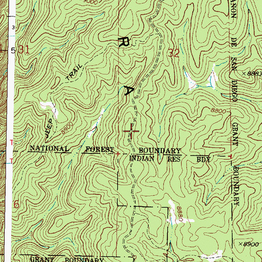 Topographic Map of Sierra Nacimiento, NM