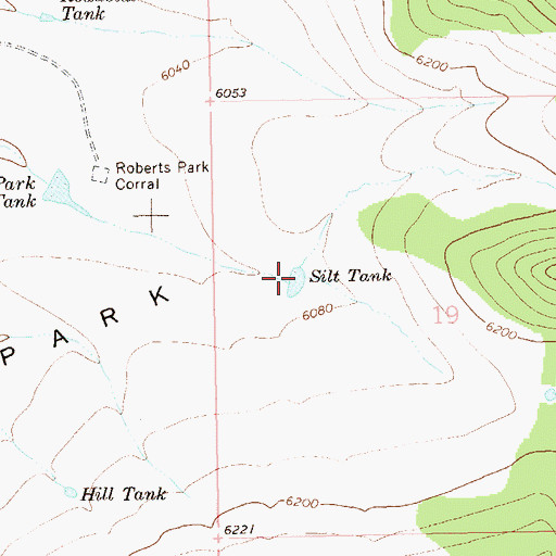 Topographic Map of Silt Tank, NM