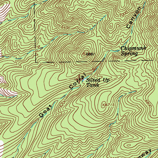 Topographic Map of Silted Up Tank, NM