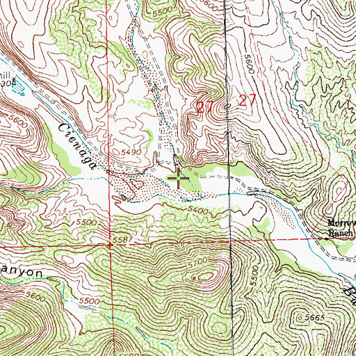 Topographic Map of Silver City Draw, NM