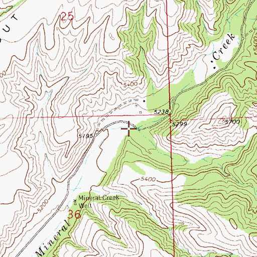 Topographic Map of Silver Creek, NM