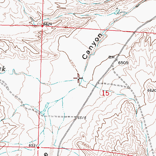 Topographic Map of Silver Creek, NM