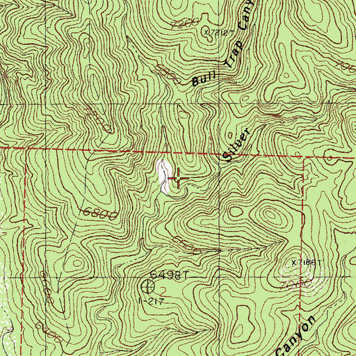 Topographic Map of Silver Creek Canyon, NM