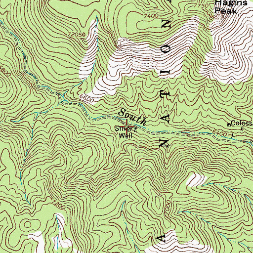 Topographic Map of Silver Well, NM