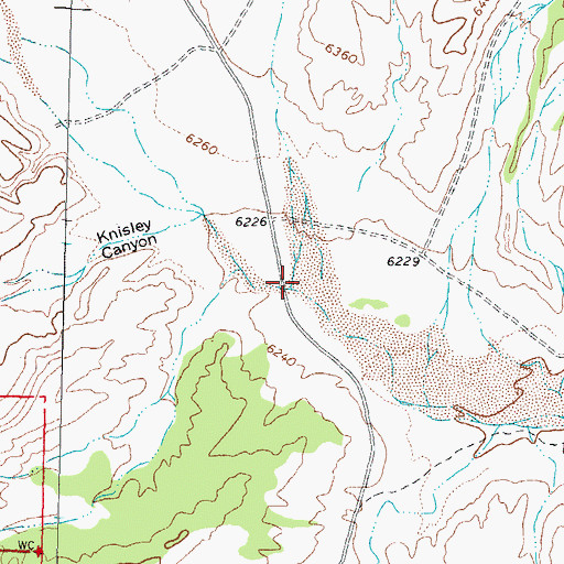 Topographic Map of Sim Yaten Canyon, NM