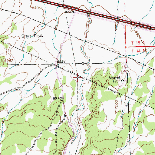 Topographic Map of Sixmile Canyon, NM
