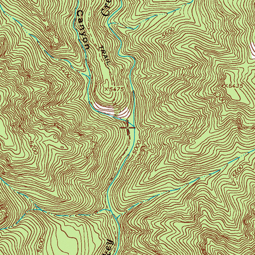 Topographic Map of Skeleton Canyon, NM