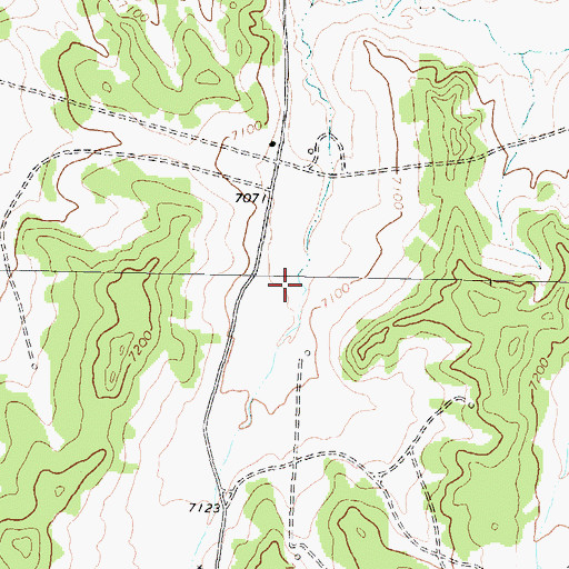 Topographic Map of Sleeper Canyon, NM