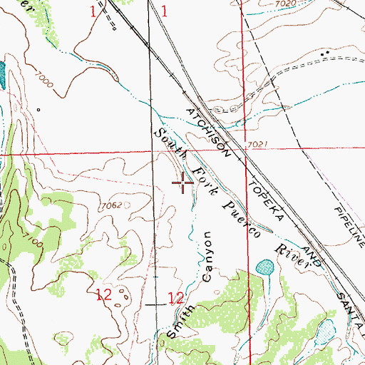 Topographic Map of Smith Canyon, NM