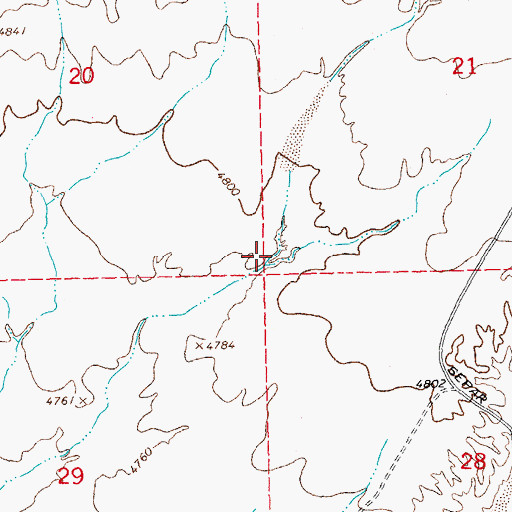 Topographic Map of Smith Draw, NM