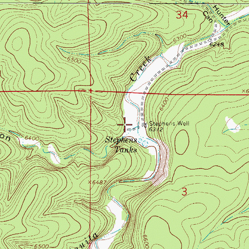 Topographic Map of Snow Canyon, NM