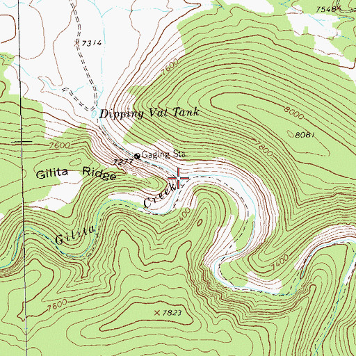 Topographic Map of Snow Canyon, NM