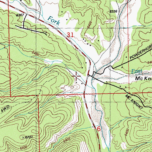 Topographic Map of Soldiers Canyon, NM