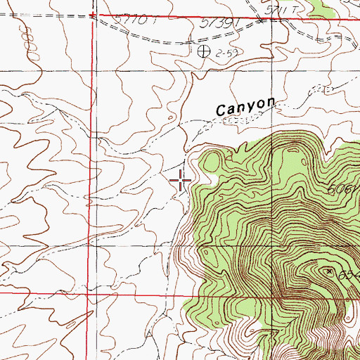 Topographic Map of South Canyon, NM