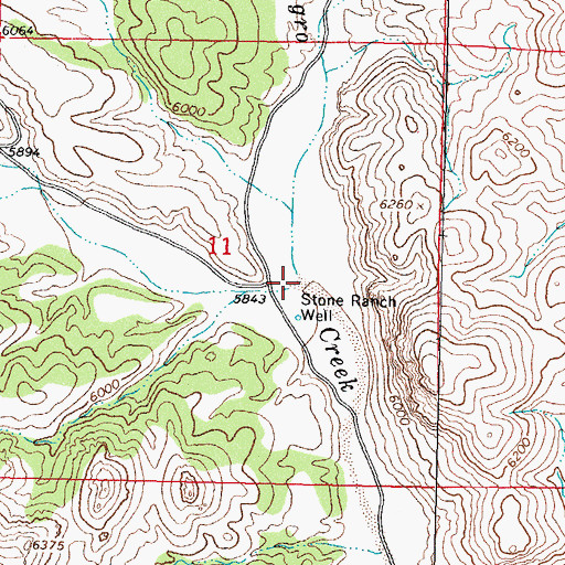 Topographic Map of South Fork Cuchillo Negro Creek, NM