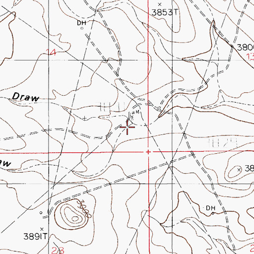 Topographic Map of South Kuykendall Draw, NM